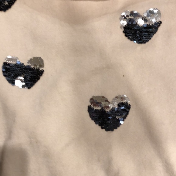 Zara Girls sweatshirt with heart sequins - Picture 3 of 3
